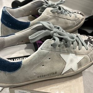 Golden goose sneakers with snake print